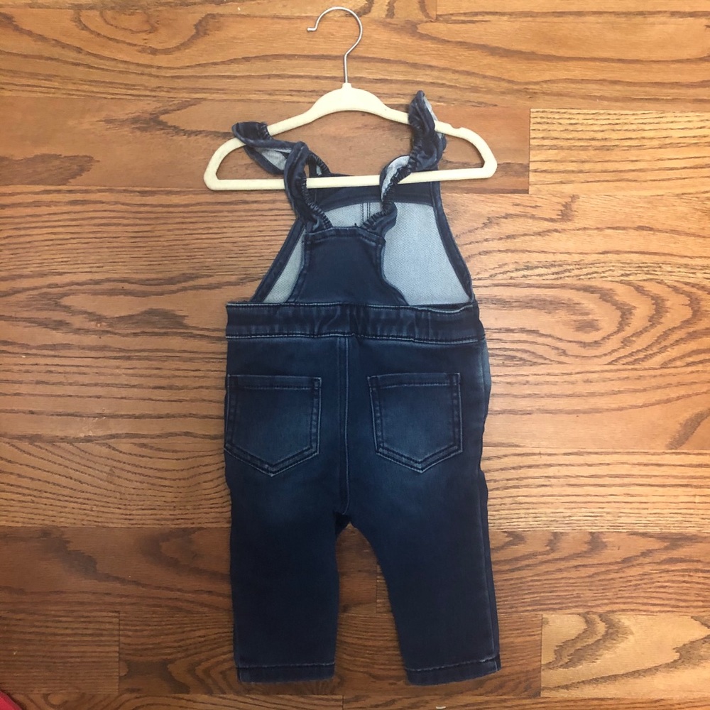 Target Ruffle strap denim overalls - Picture 2 of 4